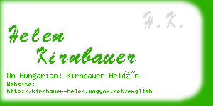 helen kirnbauer business card